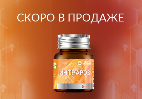Скоро в продаже новинка – продукт с PQQ «Интрароз»!
